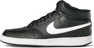 Nike Mens Court Vision Mid Next Nature Gymnastics Shoe, Black White Black, 8.5 UK