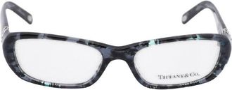 Tiffany & Co. Rectangle Grey Havana Frame Eyeglasses - Brown