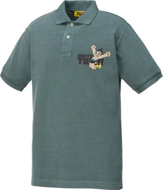 Onitsuka Tiger x Astro Boy Washed Polo Shirt Blue Grey 2183B495-400