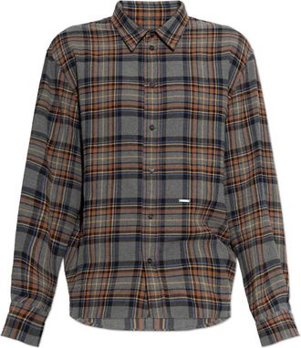 Dsquared2 Checked Shirt - Heren - Casual Overhemden - Veelkleurig - XL - Katoen - Overhemden