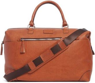 Korchmar Fulton Leather Framed Duffel in Pebbled Tan at Nordstrom