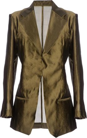 Haider Ackermann High shine blazer - Verde