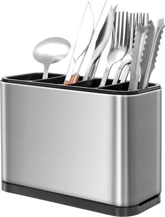 No Brand Estante Para Cubiertos, Estante Para Utensilios De Cocina, Estante Para Cubiertos De Acero Inoxidable, Organizador De Cajones De Cocina, Con Bandeja R