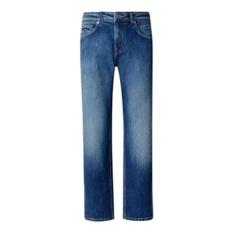Pepe Jeans London Jeans, Heren, Blauw, W34 L32, Katoen, Cash Brit Straight Jeans