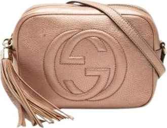 Gucci Pre-owned Soho Disco Crossbody Bag - Dames - Vintage Schoudertas - Roze - ONE Size - Leer - Vintage