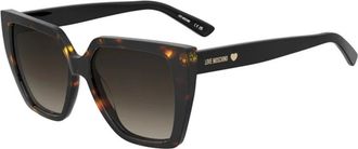 Love Moschino Mol 088/S 086(Ha) Zonnebril - Dames - Zonnebrillen - Bruin - 55 MM - Accessoires