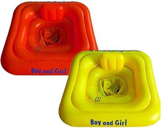 Trade Shop Trade Shop - Salvagente Per Bambini Forma Quadrata Con Alloggio Gambe Antiscivolo 2 Colori