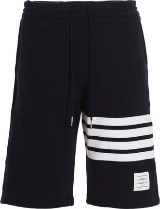 Thom Browne Navy Blue 4 Bar Bermuda Shorts