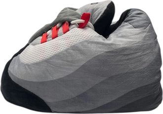 Generic Unisex Juniors Padded Colour Block Boys 110 Comfy Slippers Girls Shoes Trainers (Red)