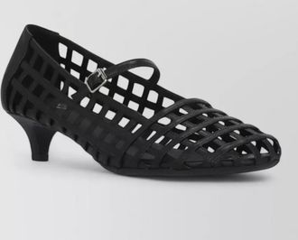 Ash high heel pumps round toe ankle strap