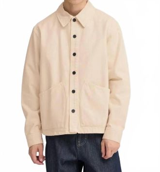 Solid Mens Nadil Jacket In Beige