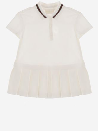 Gucci Web Ribbon Trim Dress - White