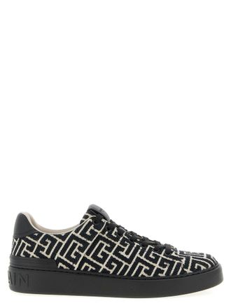 Balmain Zwarte Katoenen Sneakers