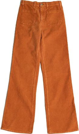 Fortela Janet Corduroy Bootcut Fit Trousers in Orange at Nordstrom, Size 28