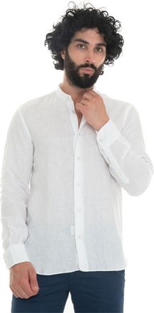 Vincenzo De Lauziers Camicia di lino guru Bianco Vincenzo De Lauziers Uomo