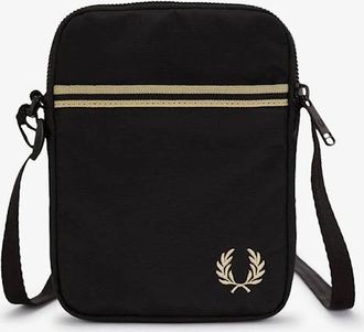 Fred Perry Mens Fred Perry Mens Tipped Tape Small Side Bag - Black 102 - Size: ONE size