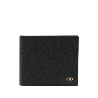 Ferragamo Gancini-plaque Grained Leather Wallet