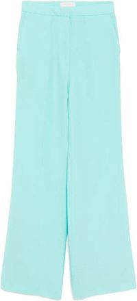 Saiid Kobeisy Jet Black Tailored Pants With Wide-Leg Silhouette