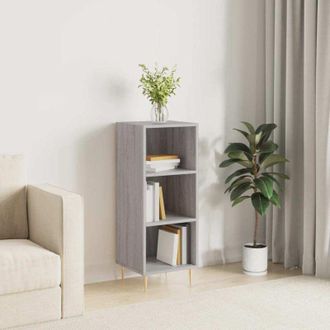 vidaXL Vidaxl - Aparador De Madera De Ingenier&iacute;a Gris Sonoma 34,5x32,5x90 Cm