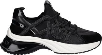 Pinko Pinko, Schoenen, Dames, Zwart, 37 EU, Leer, Ariel 01 Sneaker