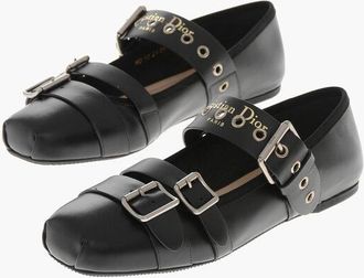 Dior Leather Ballerinas PUNK with Square Toe size 39,5