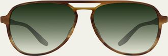 Barton Perreira Hartmann 55mm Acetate Aviator Sunglasses