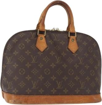 Louis Vuitton Pre-owned Canvas Handtas - Dames - Vintage Handtas - Bruin - ONE Size - Vintage