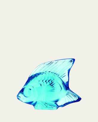 Lalique Pale Blue Fish