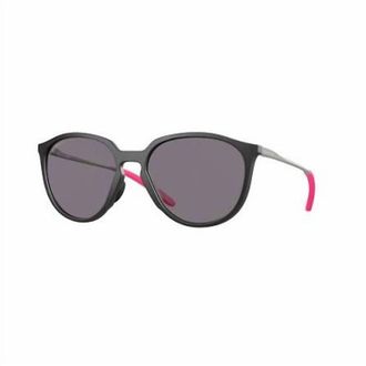 Oakley Womens Sielo Polarized Sunglasses In Matte Black Ink Prizm Grey