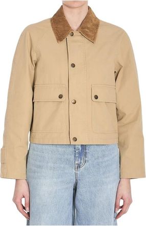 Burberry Field Katoenen Jas - Dames - Zomerjassen - Beige - XS - Katoen - Jassen