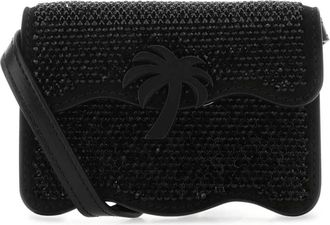Palm Angels Palm Beach Crossbody Bag - Dames - Schoudertassen - Zwart - ONE Size - Leer - Tassen