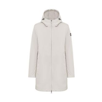 Colmar Parkas, female, Beige, Size: M Beige Jacket with Cape Detail