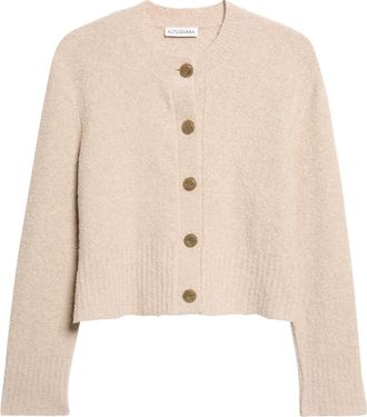 Altuzarra Harris Wool Blend Cardigan in Akoya Pearl at Nordstrom, Size Medium