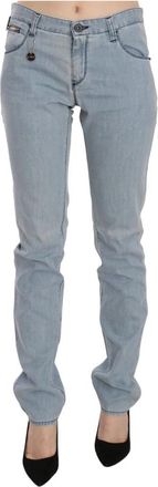 Costume National Mid Waist Slim Leg Skinny Denim - Dames - Slim Fit Jeans - Grijs - W30 - Denim - Jeans