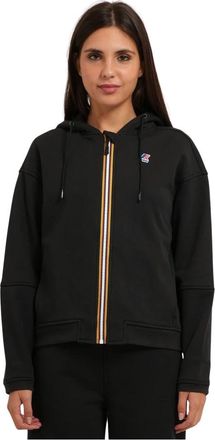 K-Way Lara Poly Cotton Fleece - Dames - Vesten met rits - Zwart - XS - Katoen - Hoodies & sweatvesten