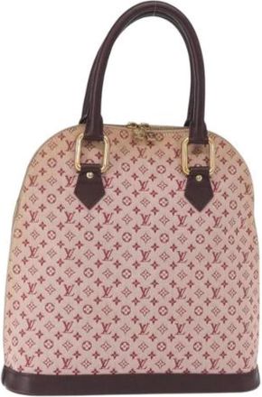Louis Vuitton Pre-owned Handbags, female, Red, Size: ONE SIZE Pre-owned Canvas Handbag