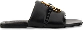 J.W.Anderson Slide Sandal With Gold-Tone Logo Embellishment