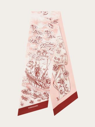 Ferragamo Women Voyage print silk bandeau Pink