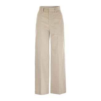 Brunello Cucinelli Donna, Pantaloni, Beige, M, new