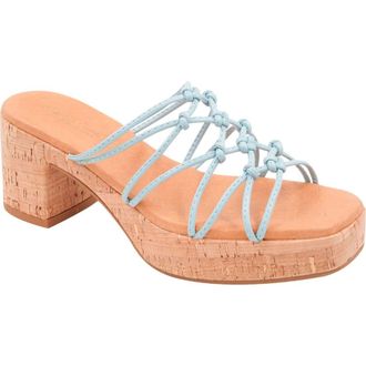 Andr&eacute; Assous Camryn Platform Slide Sandal in Ice Blue at Nordstrom Rack, Size 11