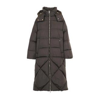 Add Donsjas met capuchon - Dames - Mantels - Zwart - Maat: M Nylon
