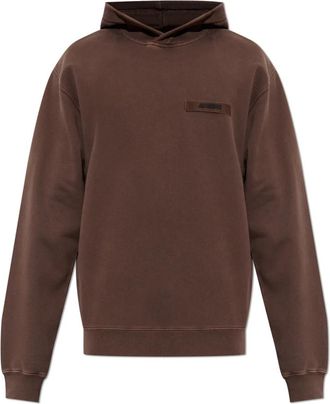 Jacquemus Gros Grain Hoodie - Heren - Hoodies - Bruin - L - Katoen - Hoodies & sweatvesten