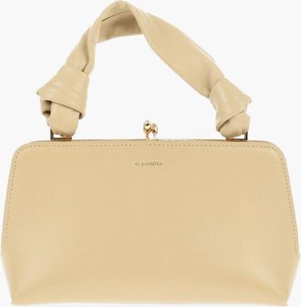 Jil Sander Mini Leather Handbag Solid Color Jil Sander