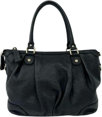 Gucci Pre-owned Handbags, female, Black, Size: ONE SIZE Pre-owned Sukey Satchel