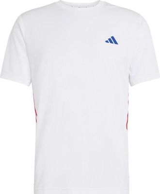 adidas WE Base 3-Stripes Tee Funktionsshirt f&uuml;r Herren | wei&szlig;