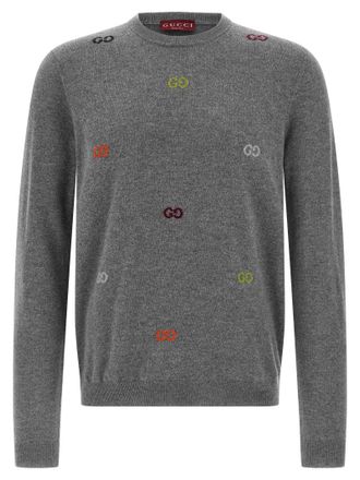 Gucci Mens Gg Intarsia Sweater