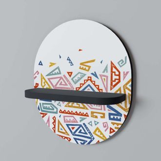 OEM Estante Ovalado Angular Feeling Negro