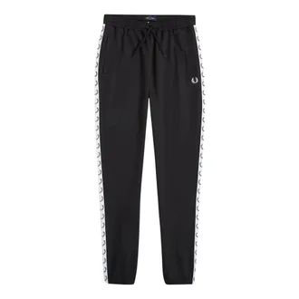 Fred Perry Heren, Broeken, Zwart, Maat: XL Katoen