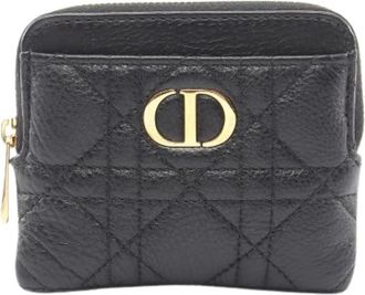 Dior Pre-owned Caro Lavender Leren Portemonnee - Dames - Vintage Accessoires - Zwart - ONE Size - Leer - Vintage