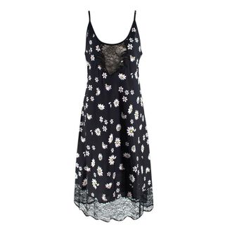 Paco Rabanne Lace Panel Daisy Print Cami Dress Size L